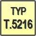 Piktogram - Typ: T.5216